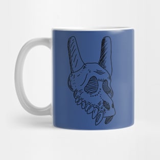 Black animal skull Mug